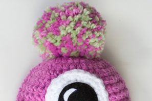 Freckled Baby Monster Hat – Free Crochet Pattern
