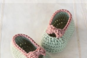 Little Lady Baby Booties – Free Crochet Pattern