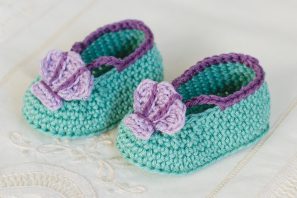 Mermaid Baby Booties Crochet Pattern