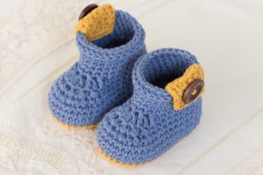 Urban Baby Ankle Booties Crochet Pattern