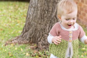 Secret Garden Toddler Cardigan Crochet Pattern
