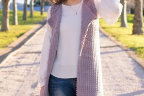 Baby’s Breath Sleeveless Cardigan – Crochet Pattern