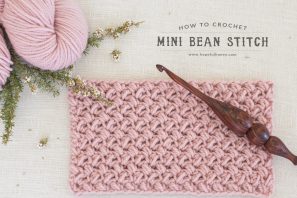 How To: Crochet The Mini Bean Stitch – Easy Tutorial