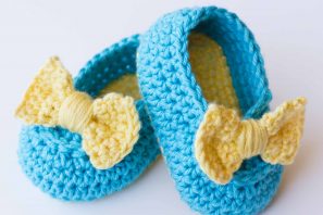 Lemon Drop Baby Booties Crochet Pattern