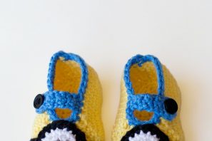 Minion Inspired Baby Booties Crochet Pattern