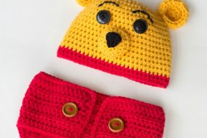 Winnie The Pooh Inspired Hat & Diaper Cover – Free Crochet Pattern